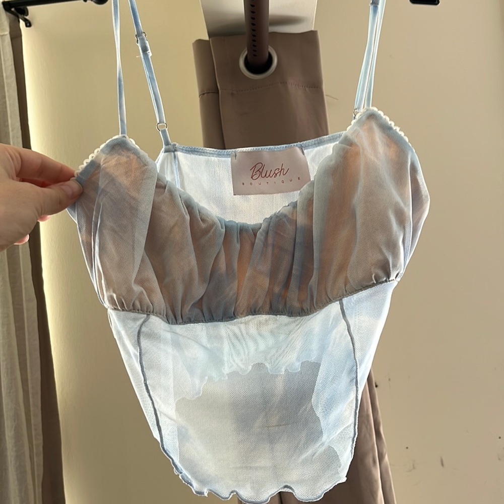Blush boutique blue set